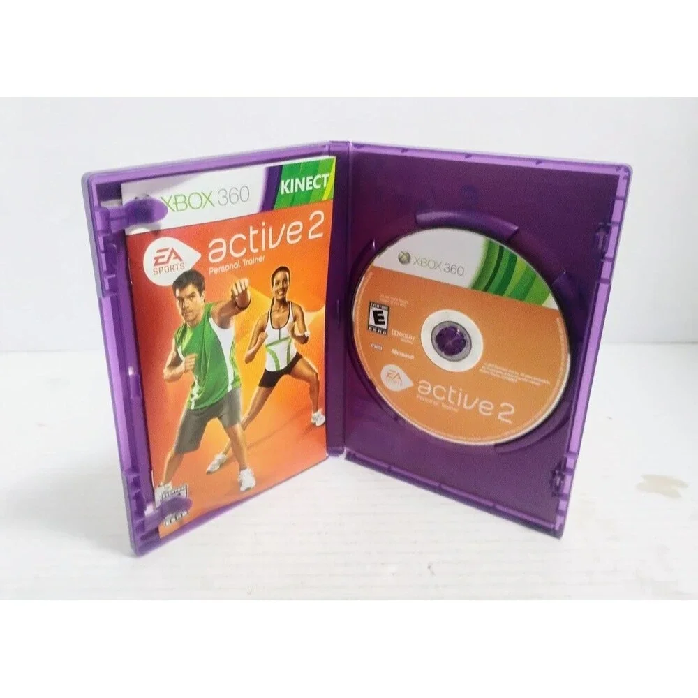 MICROSOFT XBOX 360 KINECT WORKOUT FITNESS LOT BIGGEST LOSER & EA SPORTS ACTIVE 2